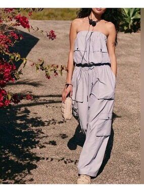 Free People Shot Clock Onesie Utility Cargo Gorpcore Athleisure Y2K Womens XS